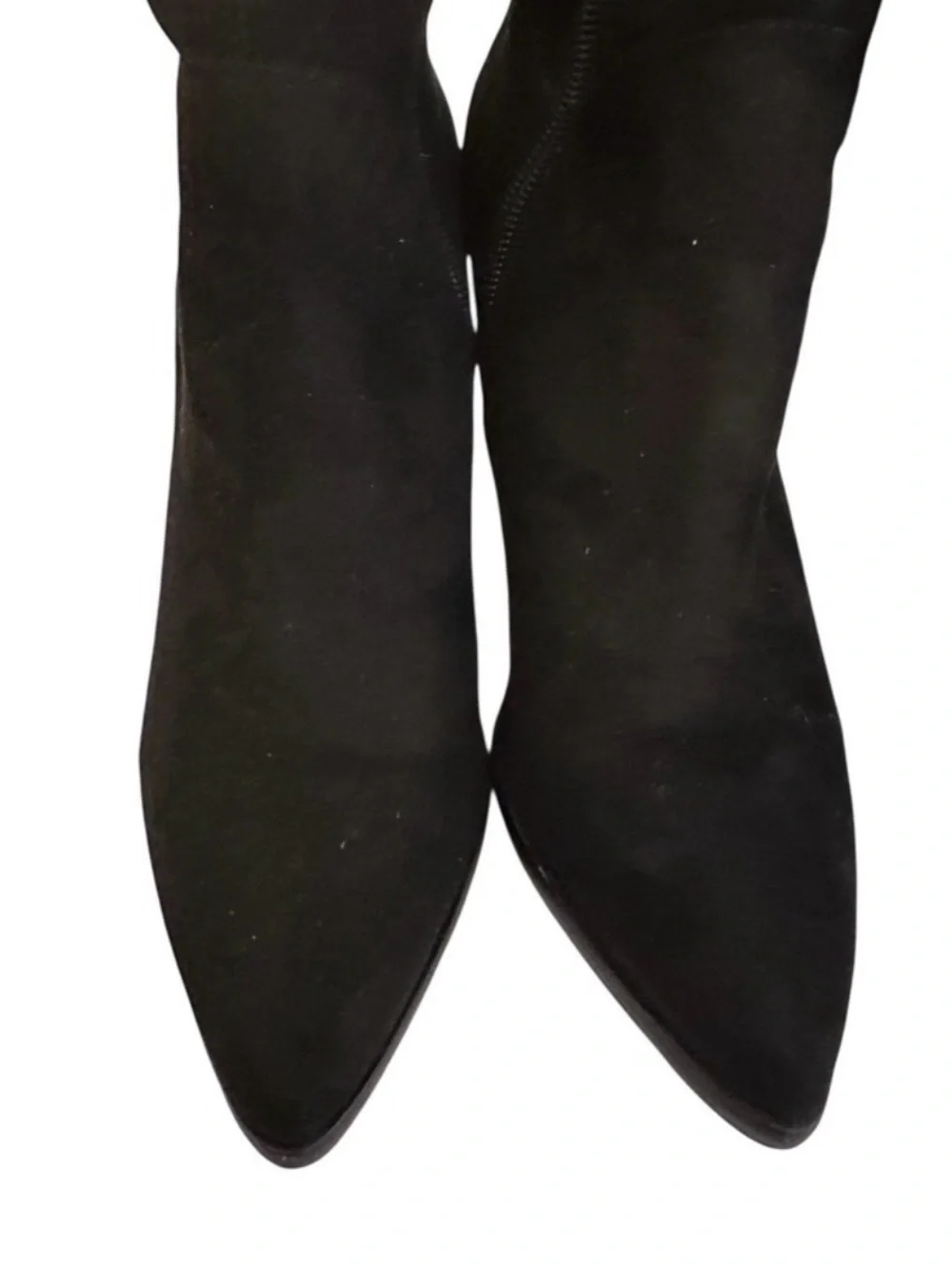 Marc Fisher LTD Okun Black Suede Over-the-Knee Boots Mob Wife Old Money Chic